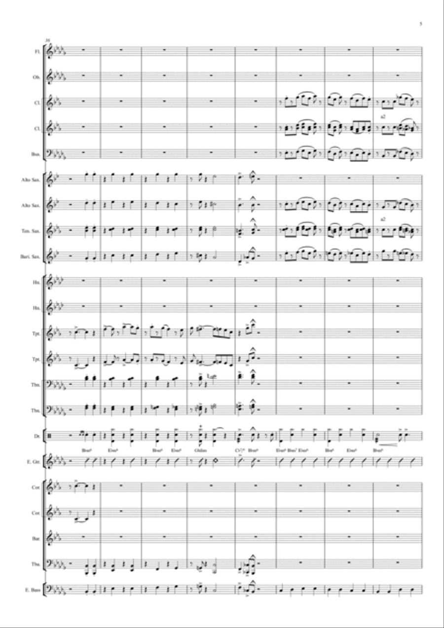 Song of the Volga Boatmen Concert Band scores gallery preview page 6