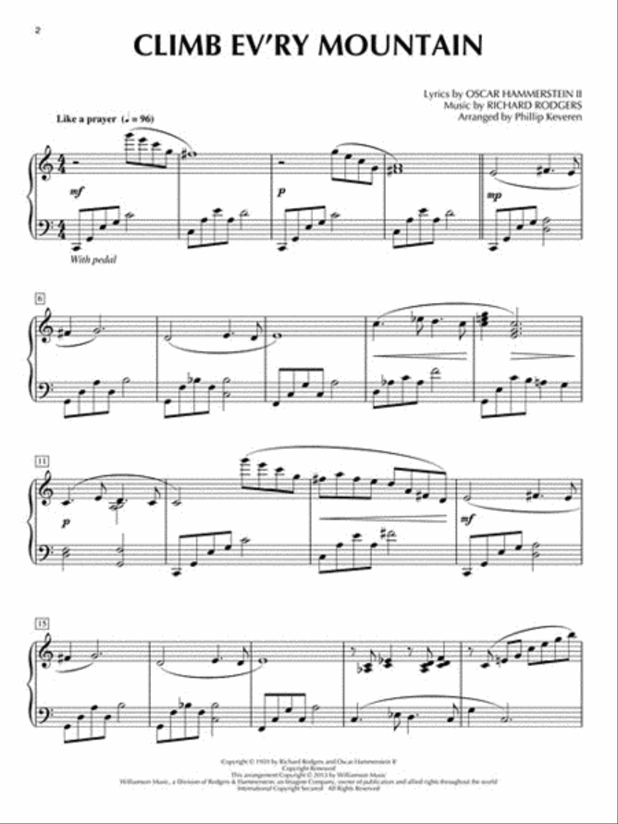 The Sound of Music Piano Solo scores gallery preview page 3