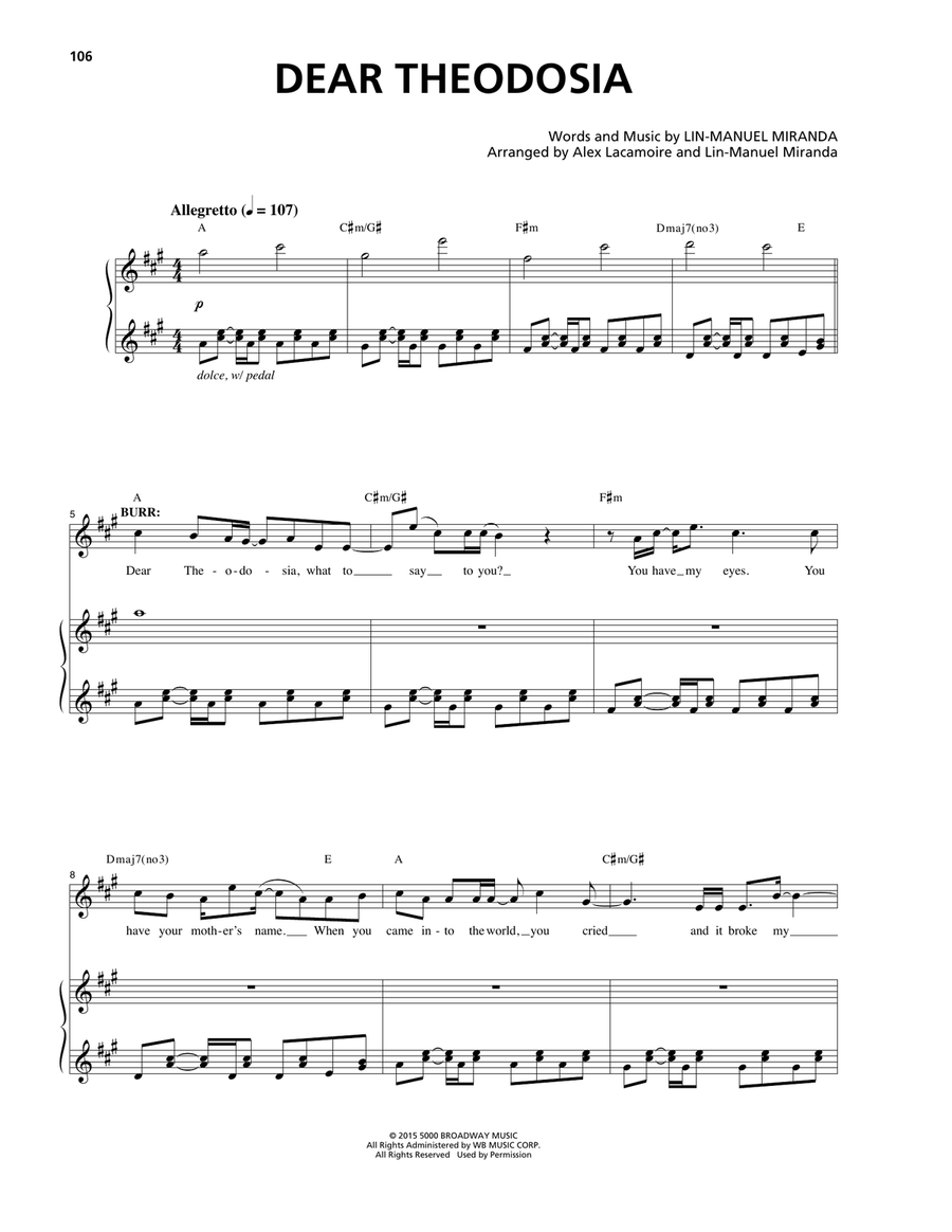 Theodosia hamilton shop musical