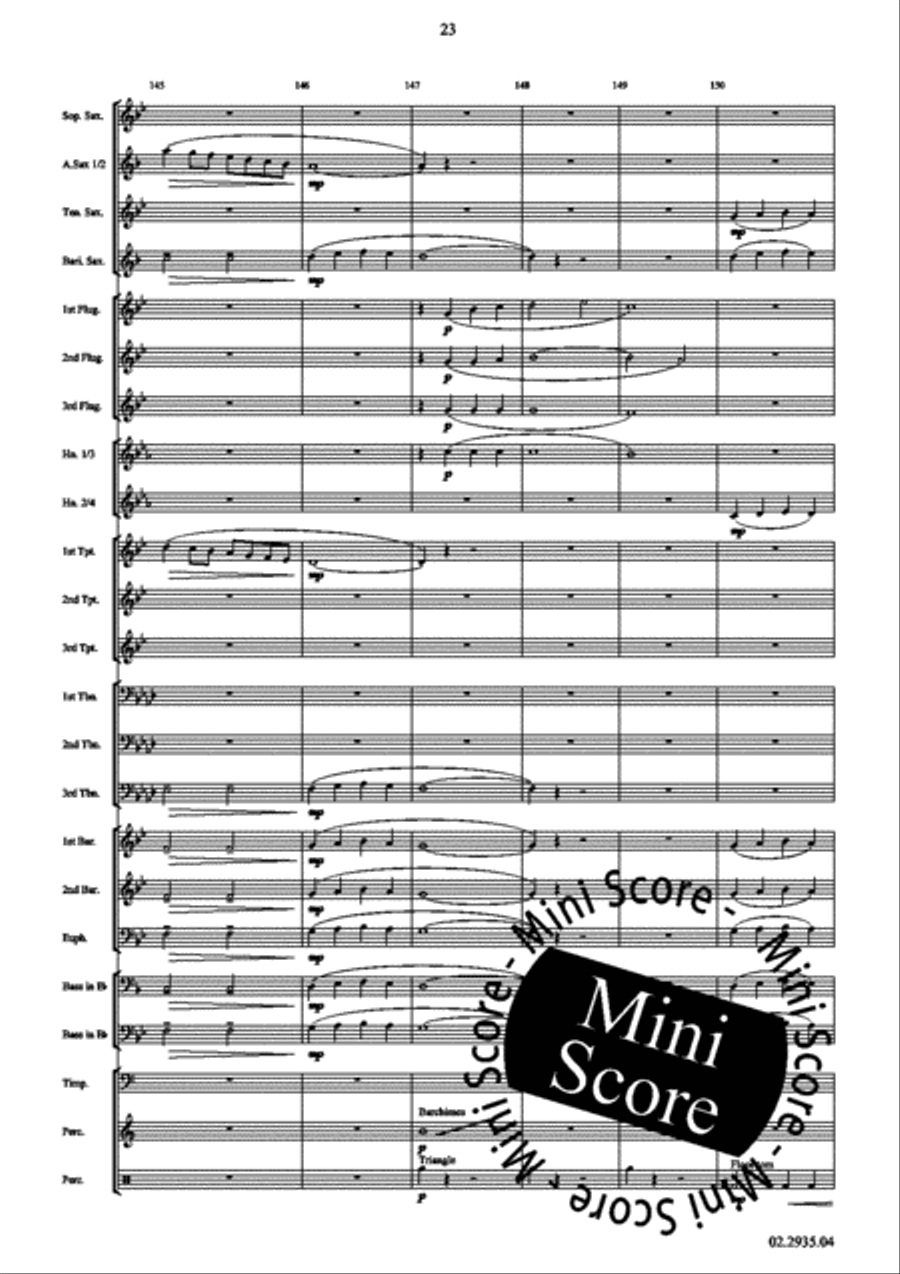 Rocky Mountains Fanfare Band scores gallery preview page 27