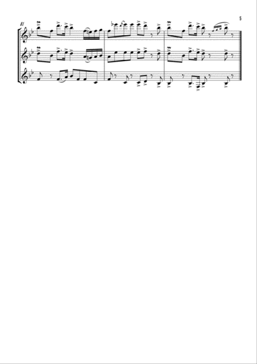 Way Out West Woodwind Trio scores gallery preview page 6