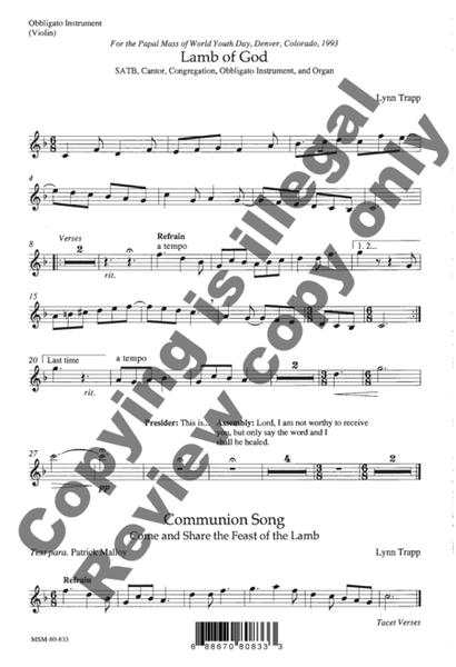 Lamb of God / Communion Song