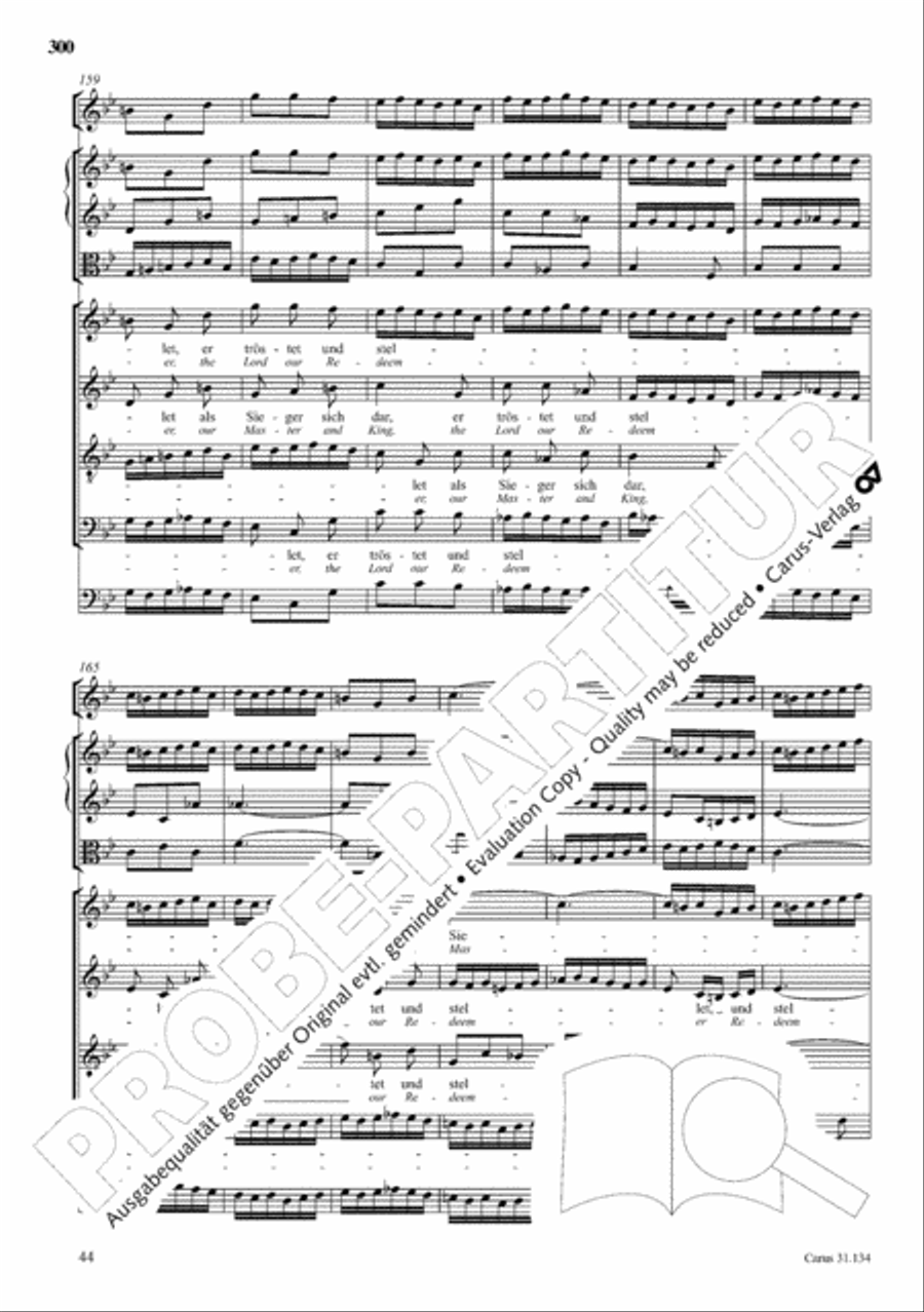 The Complete Sacred Vocal Works (Das geistliche Vokalwerk) Voice scores gallery preview page 301
