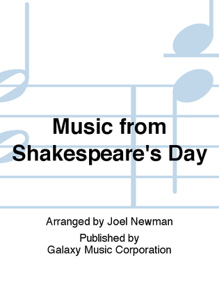 Book cover for Music from Shakespeare's Day