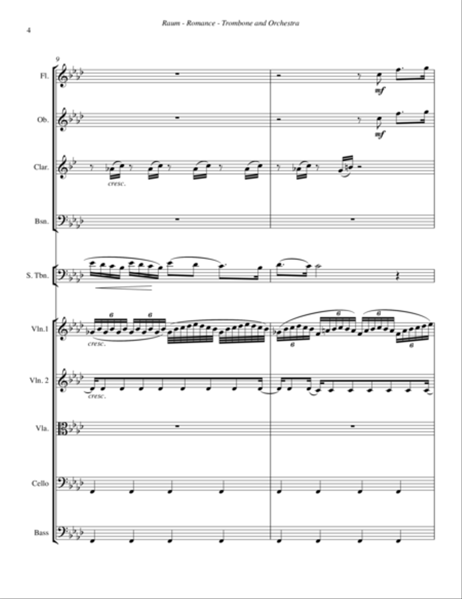 Romance for Trombone Solo and Orchestra image number null