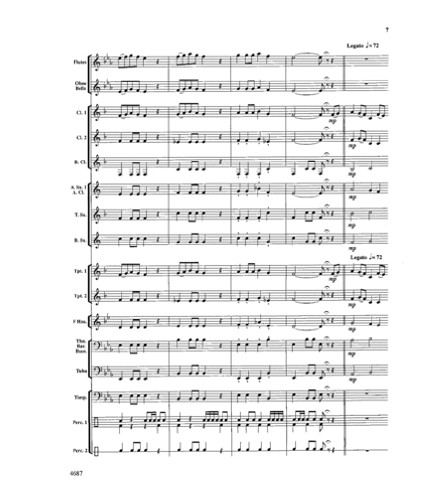 High Falls Overture Concert Band scores gallery preview page 8