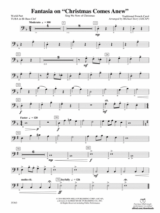 Fantasia on "Christmas Comes Anew": (wp) B-flat Tuba B.C.