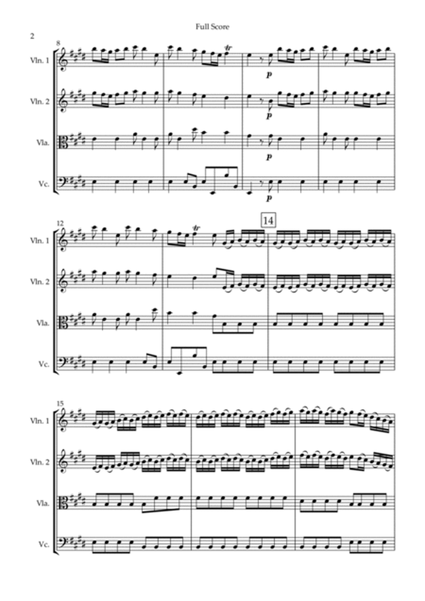 Spring (from Four Seasons of Antonio Vivaldi) for String Quartet image number null
