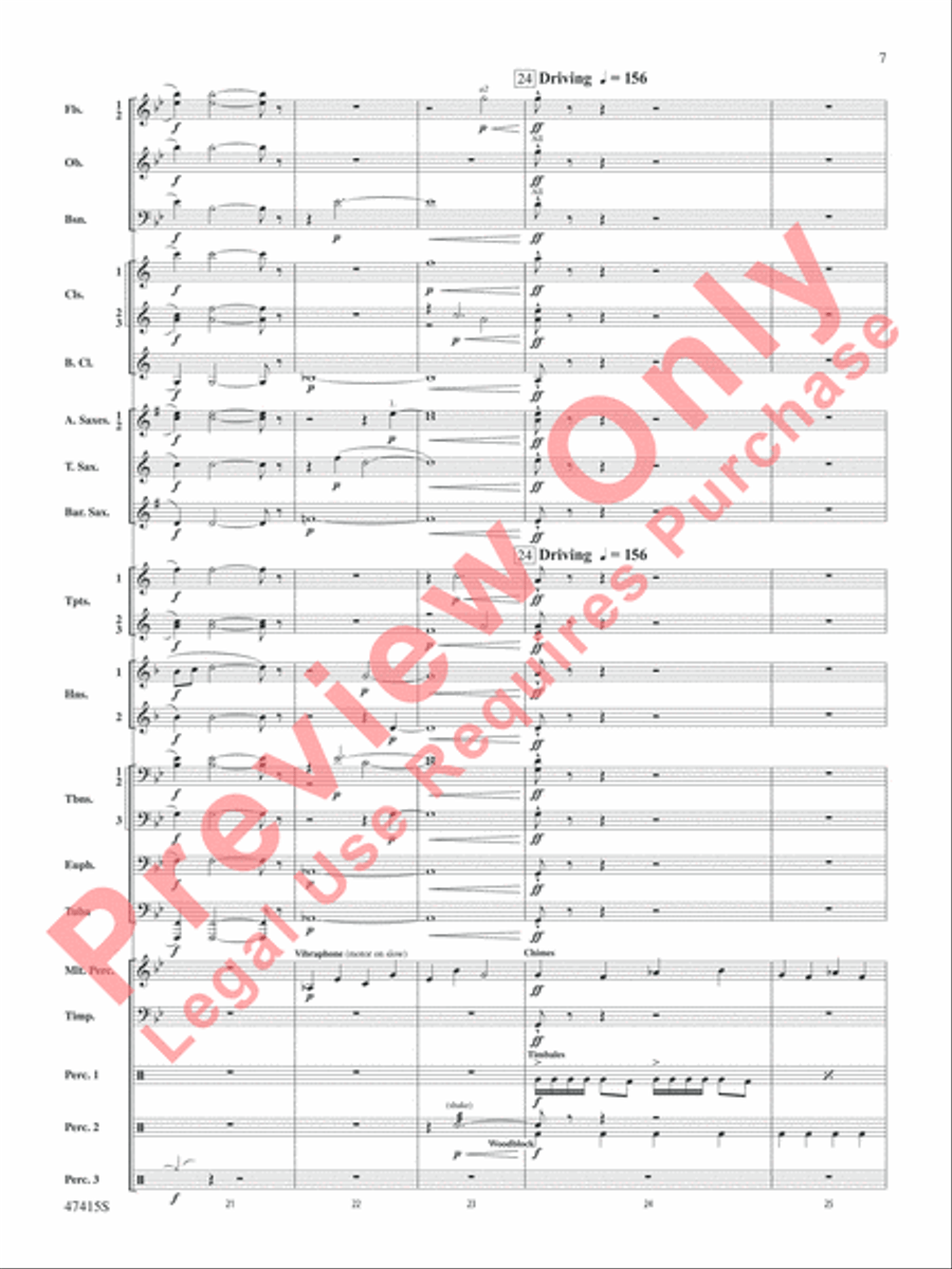 Blessed Are They Concert Band scores gallery preview page 8