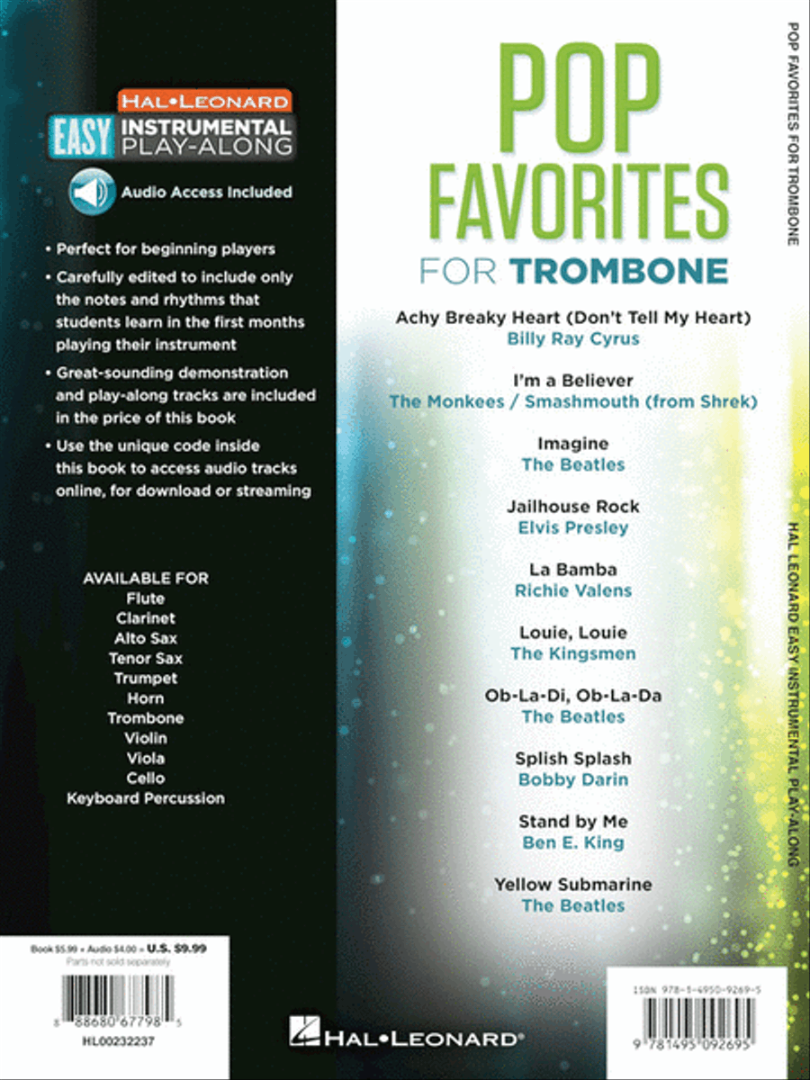 Pop Favorites - 10 Fun Hits Trombone Solo scores gallery preview page 4