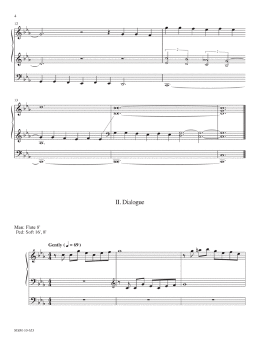 Partita on Built on the Rock Organ scores gallery preview page 3