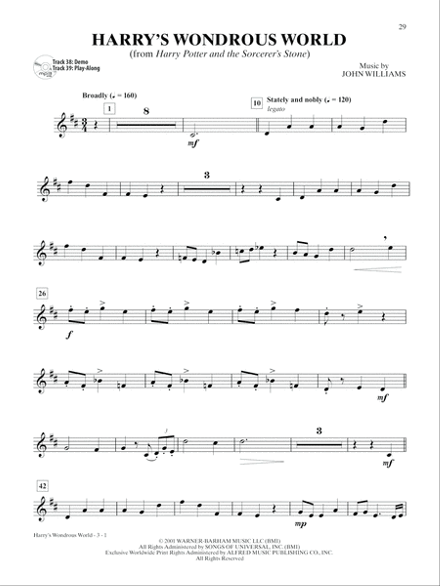 Ultimate Movie Instrumental Solos Trumpet Solo scores gallery preview page 7