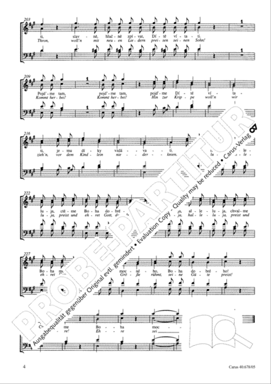 Missa pastoralis bohemica 4-Part scores gallery preview page 5