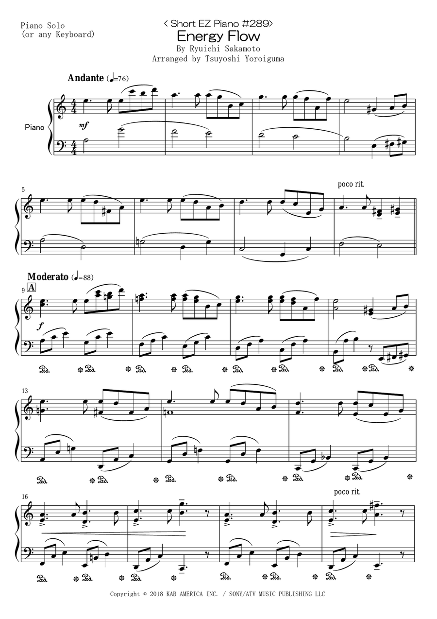Energy Flow Energy Flow Easy Piano scores gallery preview page 1