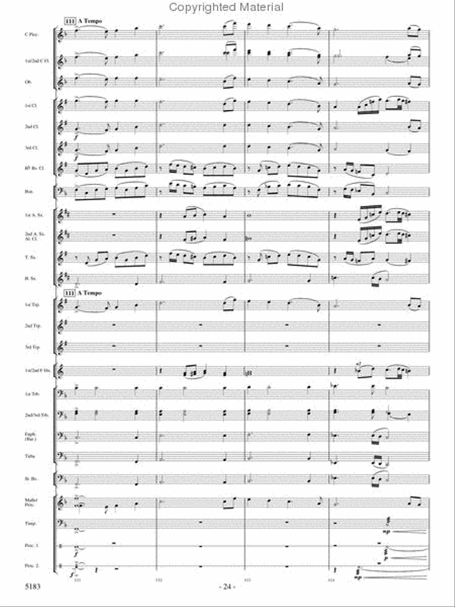 Portrait of Freedom Portrait of Freedom Concert Band scores gallery preview page 23