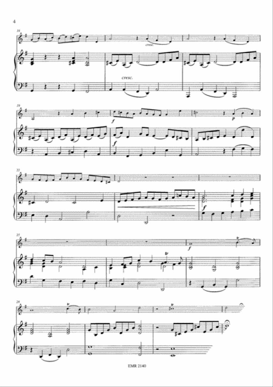 Sonata No. 2 in G Major Bassoon Solo scores gallery preview page 4