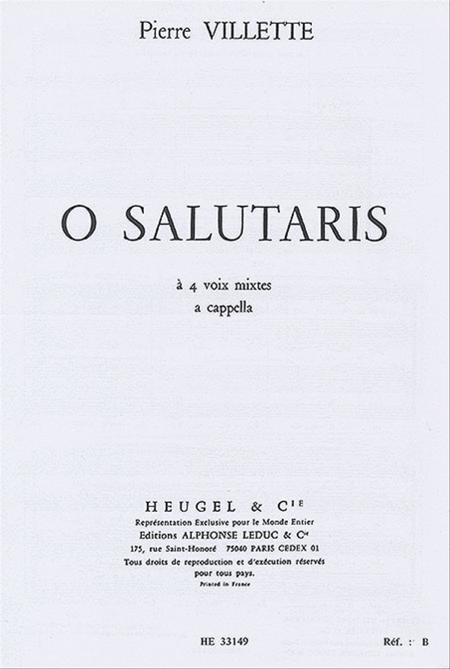 O Salutaris (satb) 4-Part scores gallery preview page 1