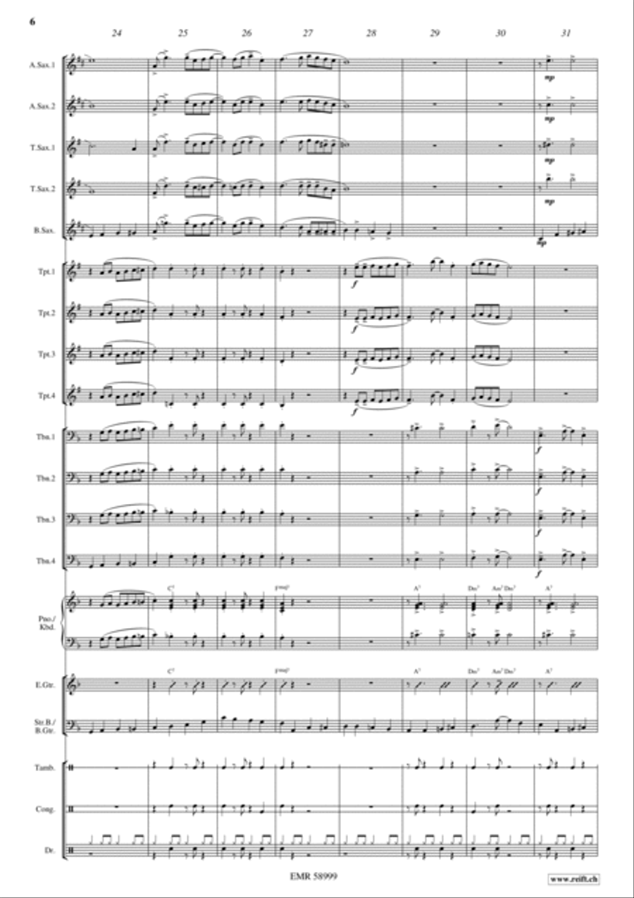 La Cinquantaine Big Band scores gallery preview page 6