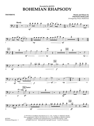 Book cover for Bohemian Rhapsody (arr. Paul Murtha) - Trombone