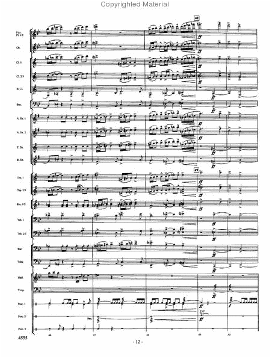 Beyond the Higher Skies Concert Band scores gallery preview page 11