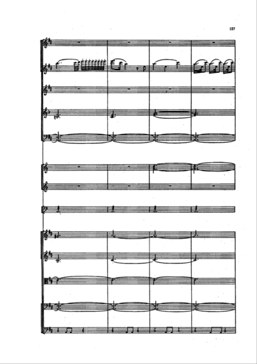 Overture to the vaudeville 'Morning and Evening' Full Orchestra scores gallery preview page 4