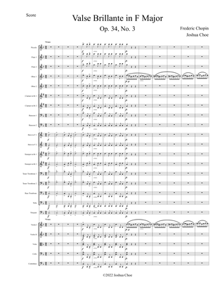 Book cover for Valse Brillante in F Major, Op. 34, No. 3