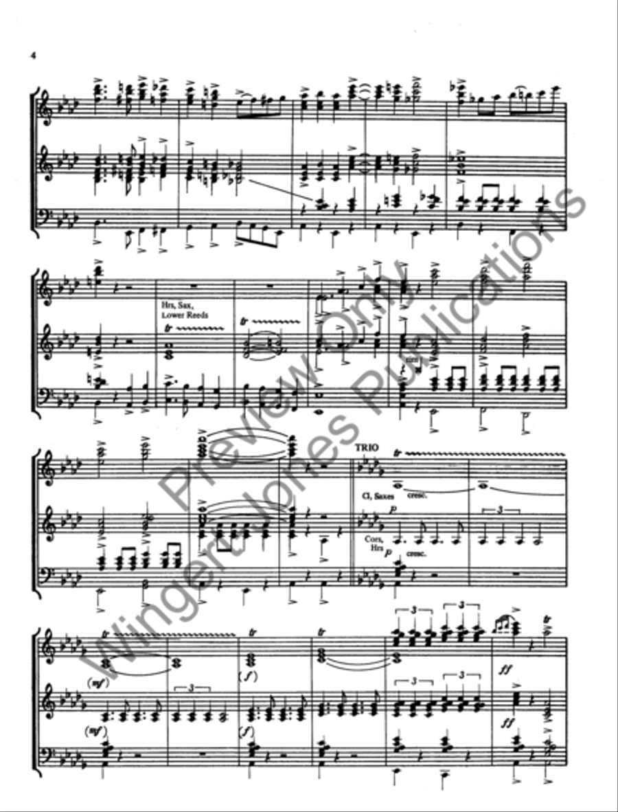 Tour De Force (Score) Concert Band scores gallery preview page 6