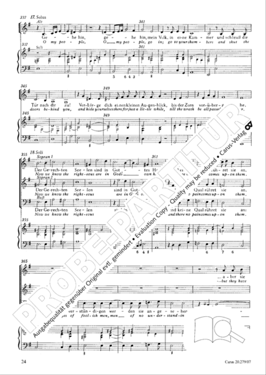 Musikalische Exequien I-III Orchestra scores gallery preview page 25