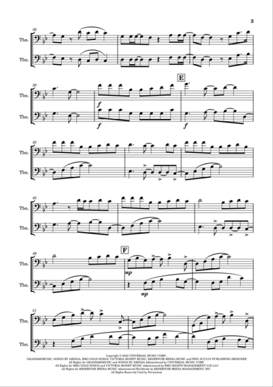 Positions Positions Trombone Duet scores gallery preview page 4
