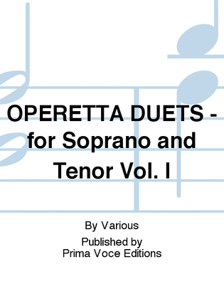 Book cover for OPERETTA DUETS - for Soprano and Tenor Vol. I