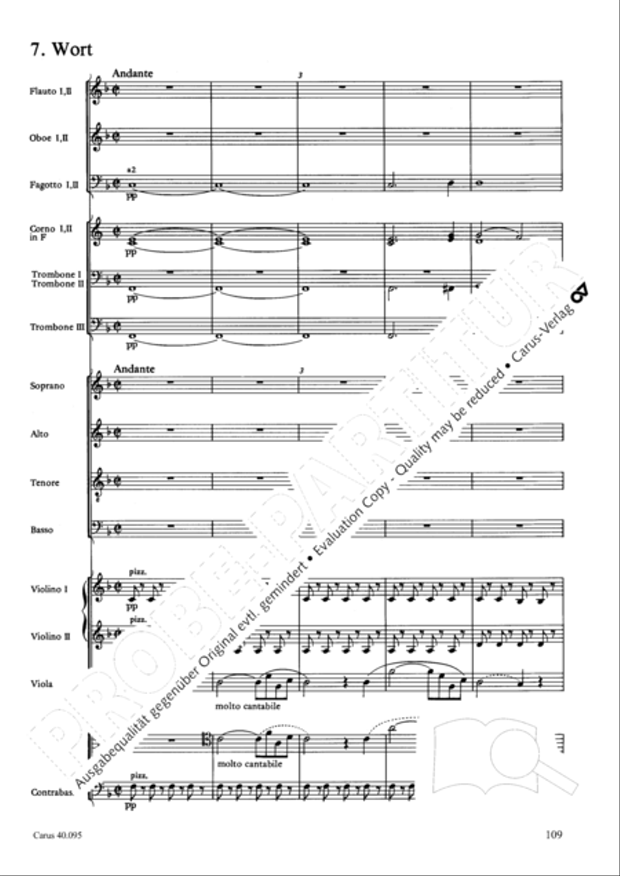 The Seven Words (Die Sieben Worte) 4-Part scores gallery preview page 124