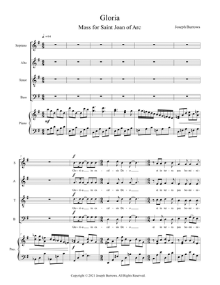 Gloria from Mass for Saint Joan of Arc - Vocal Score