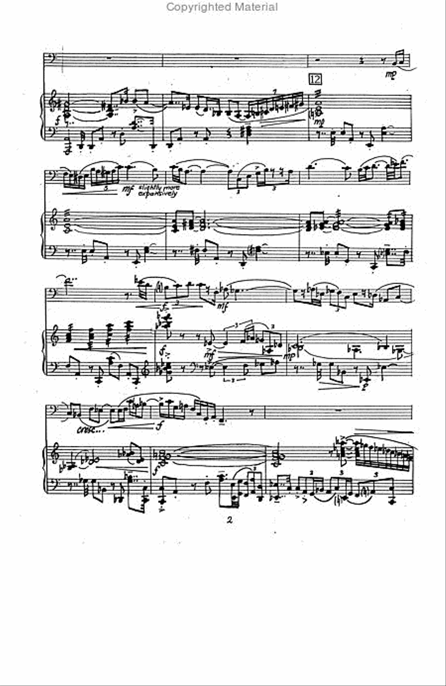 Concerto for Euphonium Euphonium scores gallery preview page 3