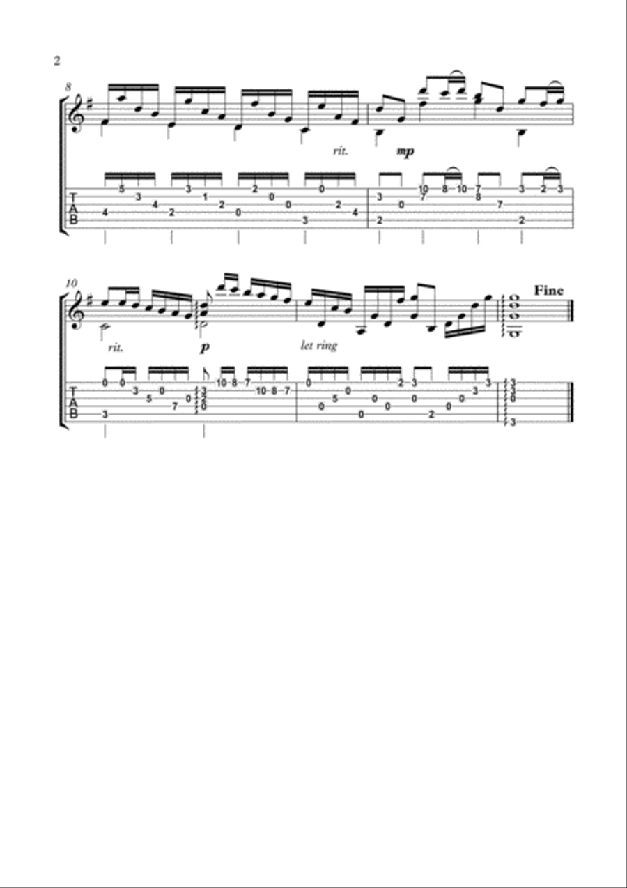 Baroque Guitar Suite 1 byRoncalli Acoustic Guitar scores gallery preview page 5