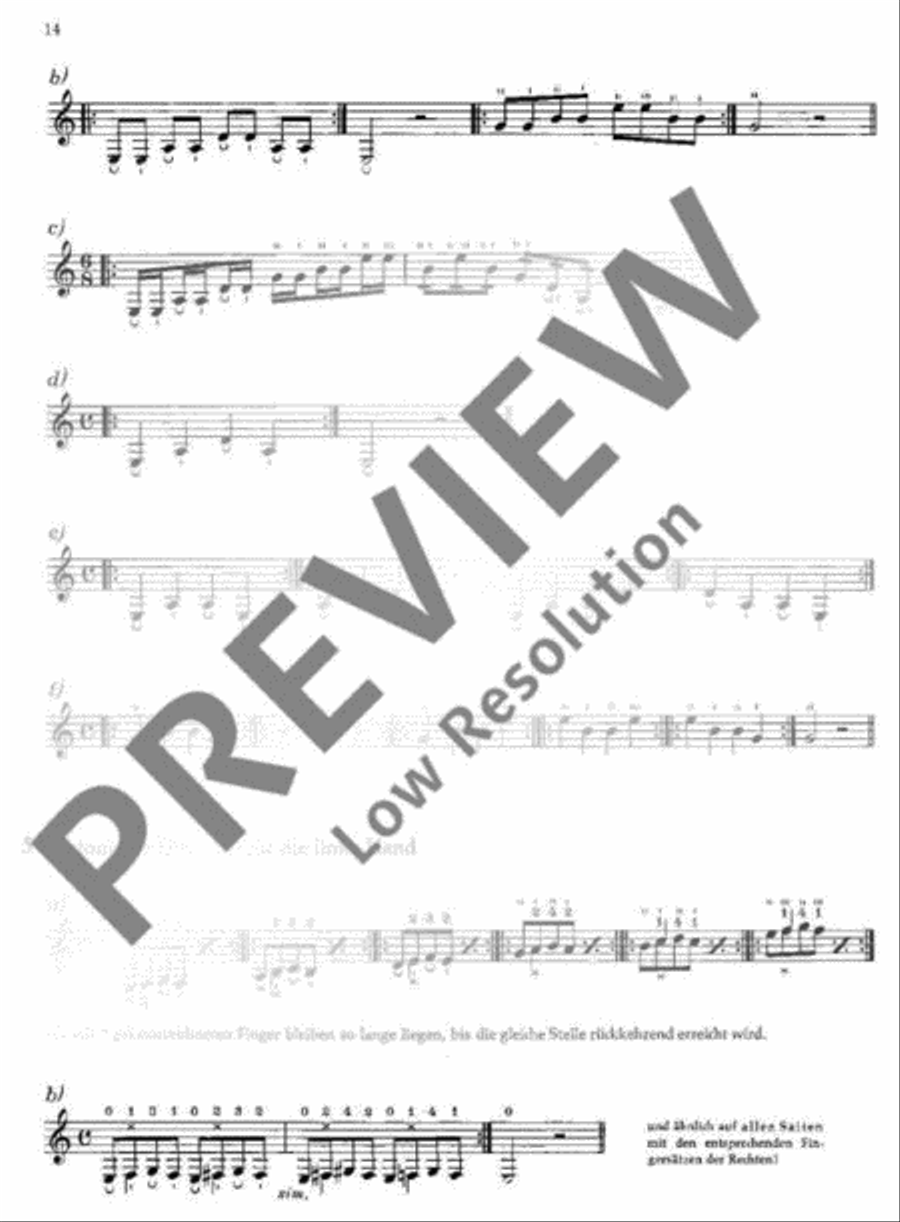 Technical Studies for Guitar Classical Guitar scores gallery preview page 15