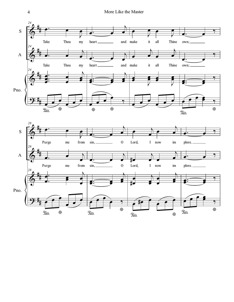 More Like the Master Alto Voice scores gallery preview page 4