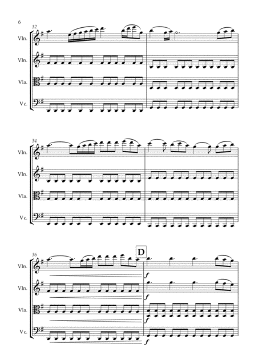 Perfect Perfect String Quartet scores gallery preview page 6