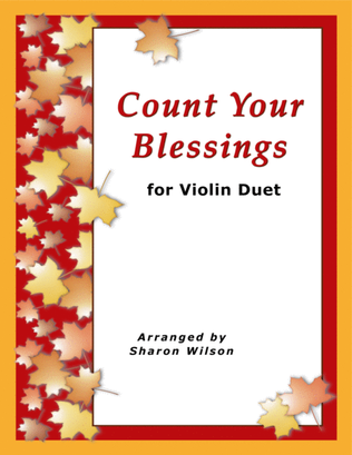 Book cover for Count Your Blessings (for Violin Duet)