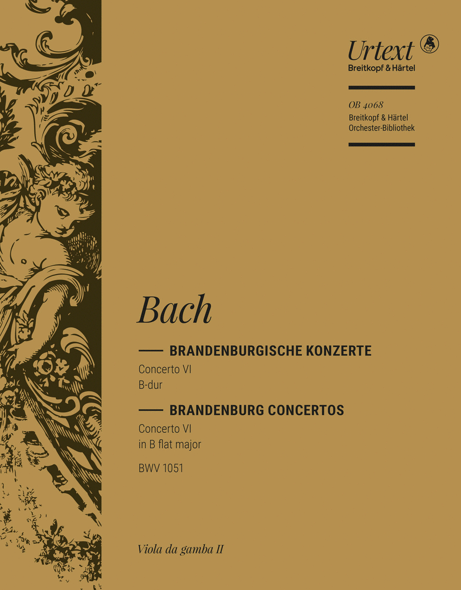 Brandenburg Concerto No. 6 in Bb major BWV 1051 Orchestra scores gallery preview page 1