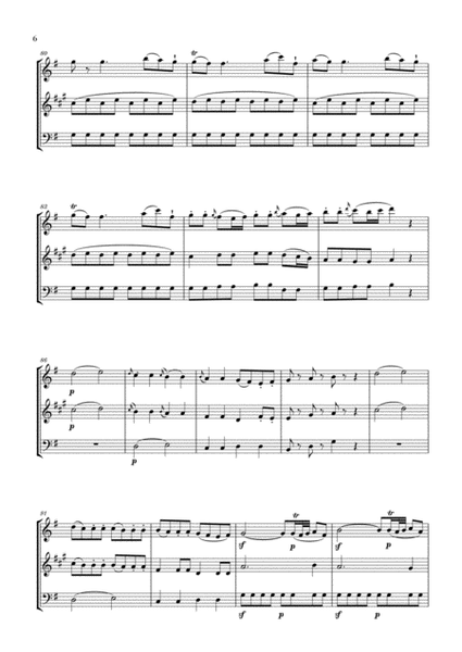 Eine Kleine Nachtmusik for Oboe, Clarinet and Trombone image number null