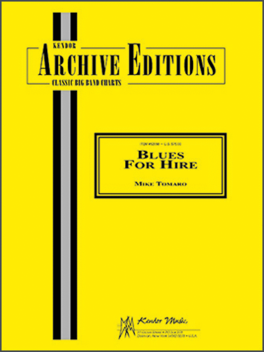Blues For Hire (Full Score) Jazz Ensemble scores gallery preview page 1