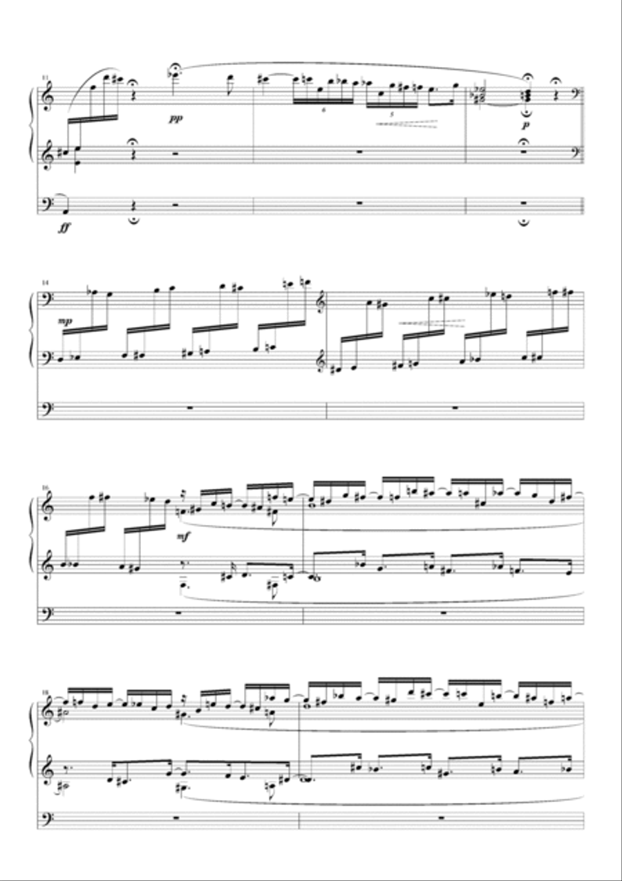 展技曲與賦格 Toccata and Fugue Organ Solo scores gallery preview page 2