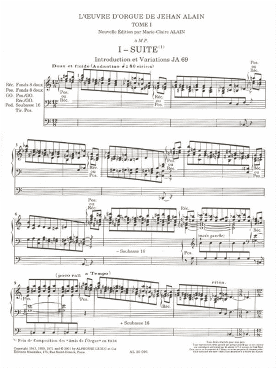L'oeuvre D'orgue – Tome 1 Organ scores gallery preview page 2