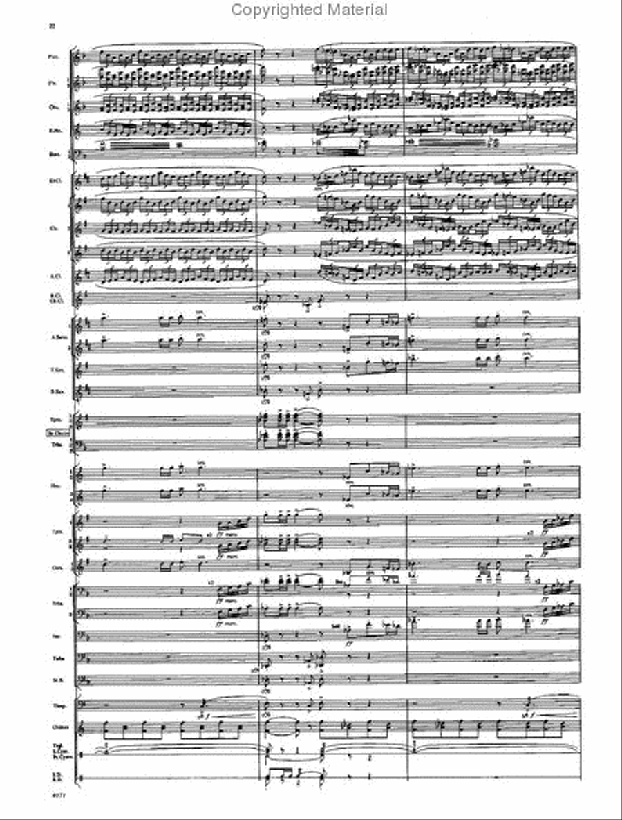Fourth Suite for Band Concert Band scores gallery preview page 20