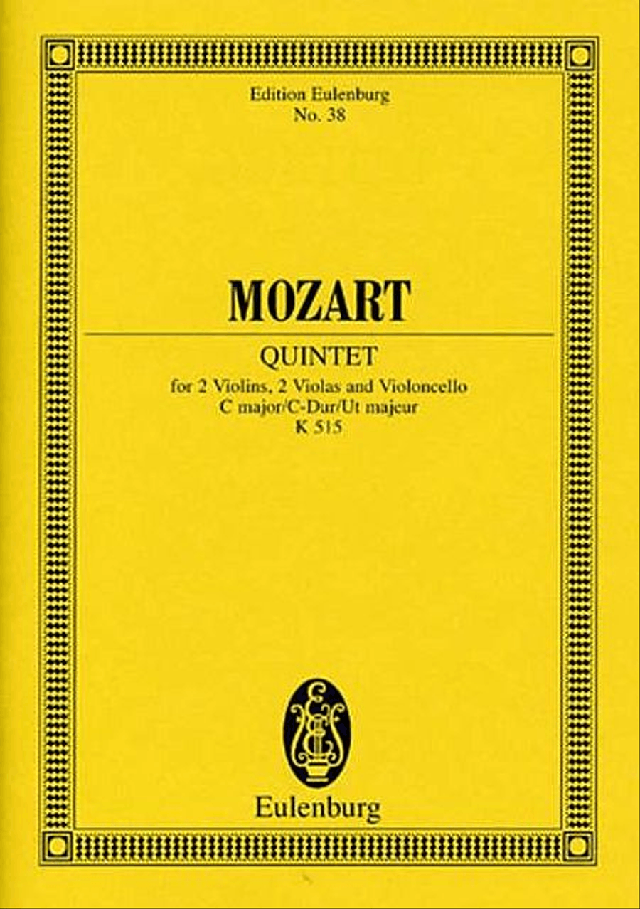 String Quintet in C Major, K. 515 String Quintet scores gallery preview page 1