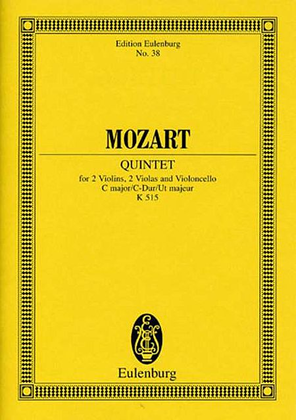 Book cover for String Quintet in C Major, K. 515