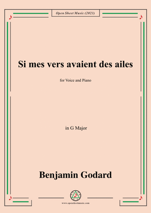 B. Godard-Si mes vers avaient des ailes(Could my songs their way be winging),in G Major
