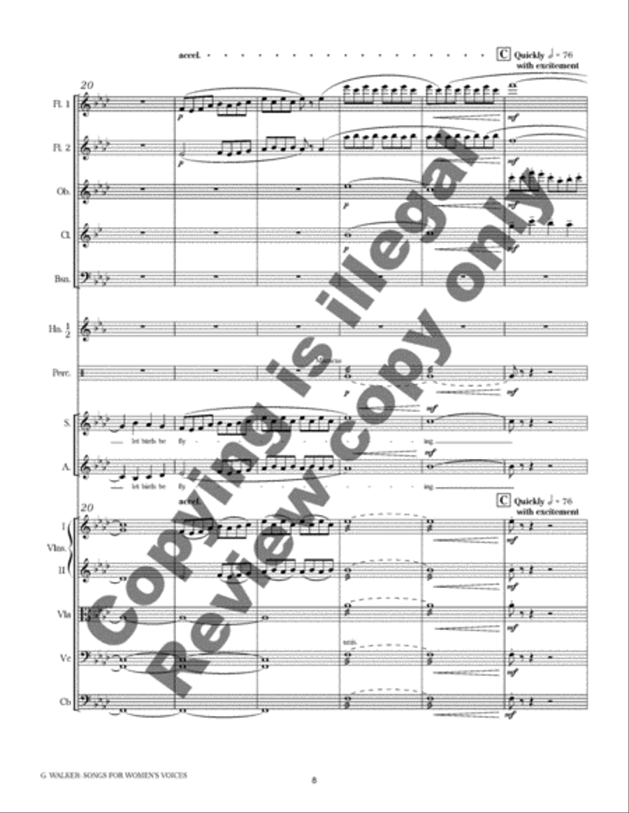 In Autumn (Orchestra Score) Choir scores gallery preview page 7