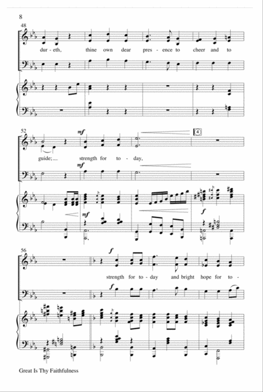 Great Is Thy Faithfulness Choir scores gallery preview page 8