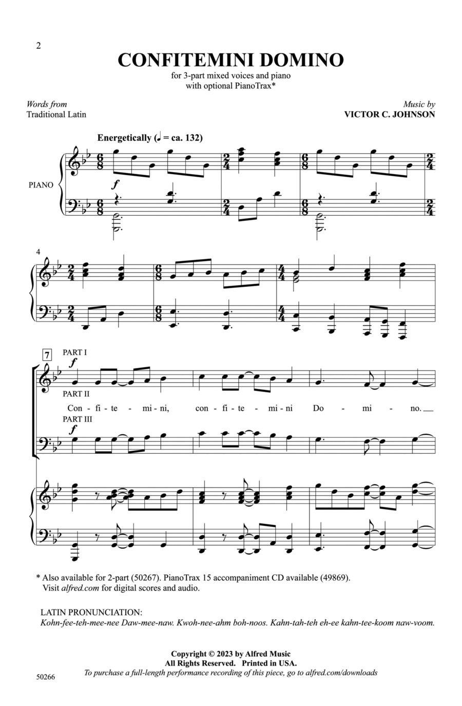 Confitemini Domino Choir scores gallery preview page 1